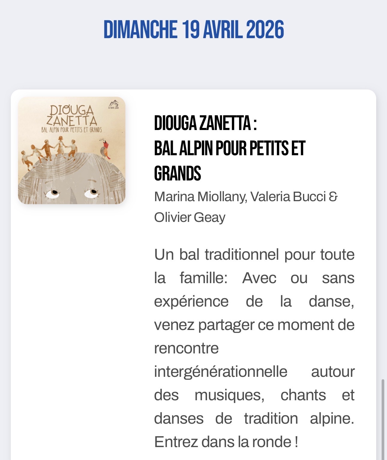 Demenge 19 d’avril 2026 – 1